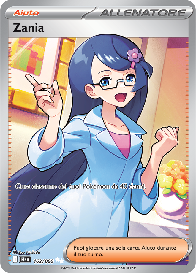 394Zania BLK 162/086 Full Art - ITA - Near Mint - Scarlatto e Violetto - Luce Nera - Carta Pokemon