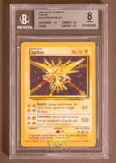 Zapdos BS 016/102 Rara Holo - ITA - Near Mint/Mint - Gradata BGS 8 - Set Base - Carta Pokemon
