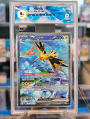 Zapdos EX 202/165 Alternative Art - ITA - Mint - Gradata GRAAD 9.5 - Scarlatto e Violetto - 151 - Carta Pokemon