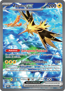 Zapdos EX 202/165 Alternative Art - ITA - Near Mint - Scarlatto e Violetto - 151 - Carta Pokemon