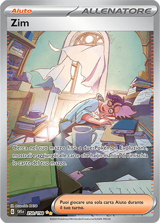 Zim 250/198 Alternative Art - ITA - Near Mint - Scarlatto e Violetto - Carta Pokemon