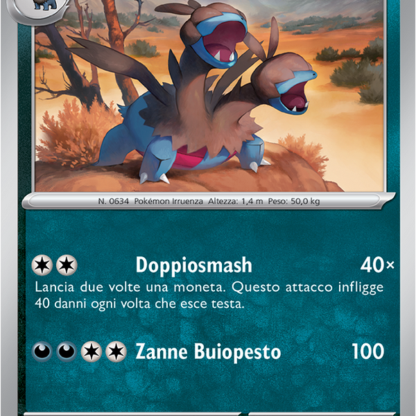 Zweilous WHT 066/086 Reverse Holo - ITA - Near Mint