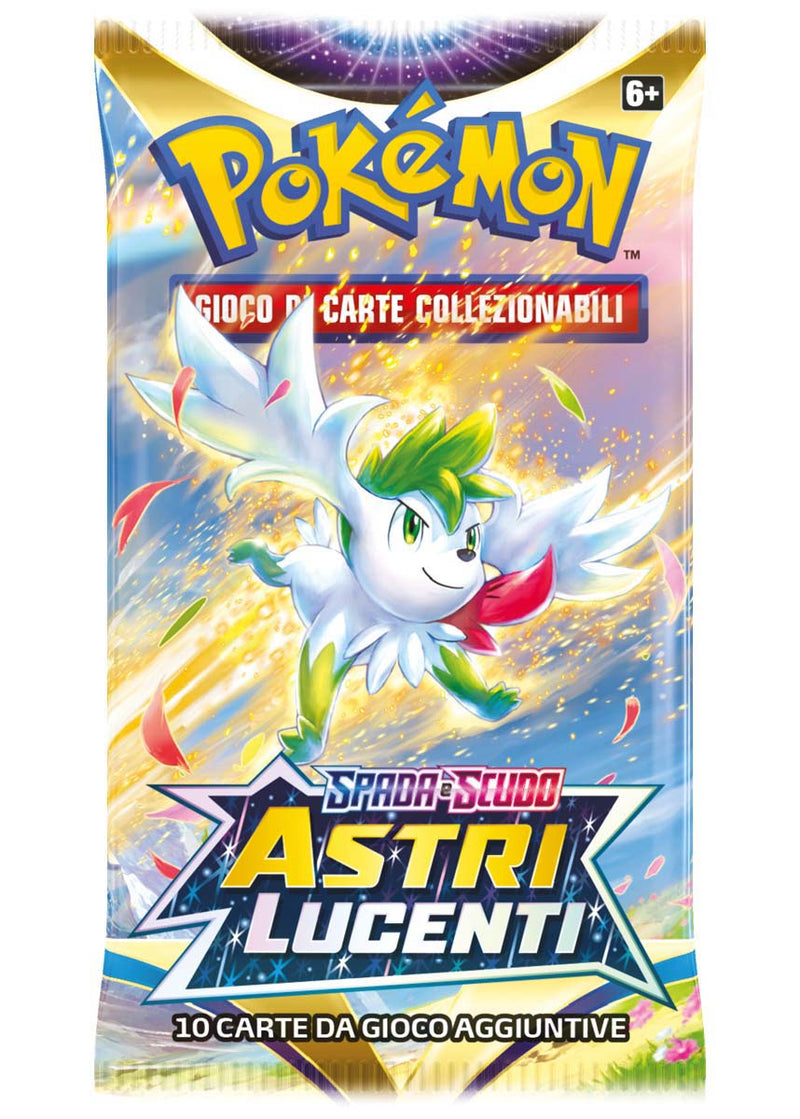 Bustina Spada e Scudo - Astri Lucenti - ITA - Artwork Casuale - 10 Carte POKEMON