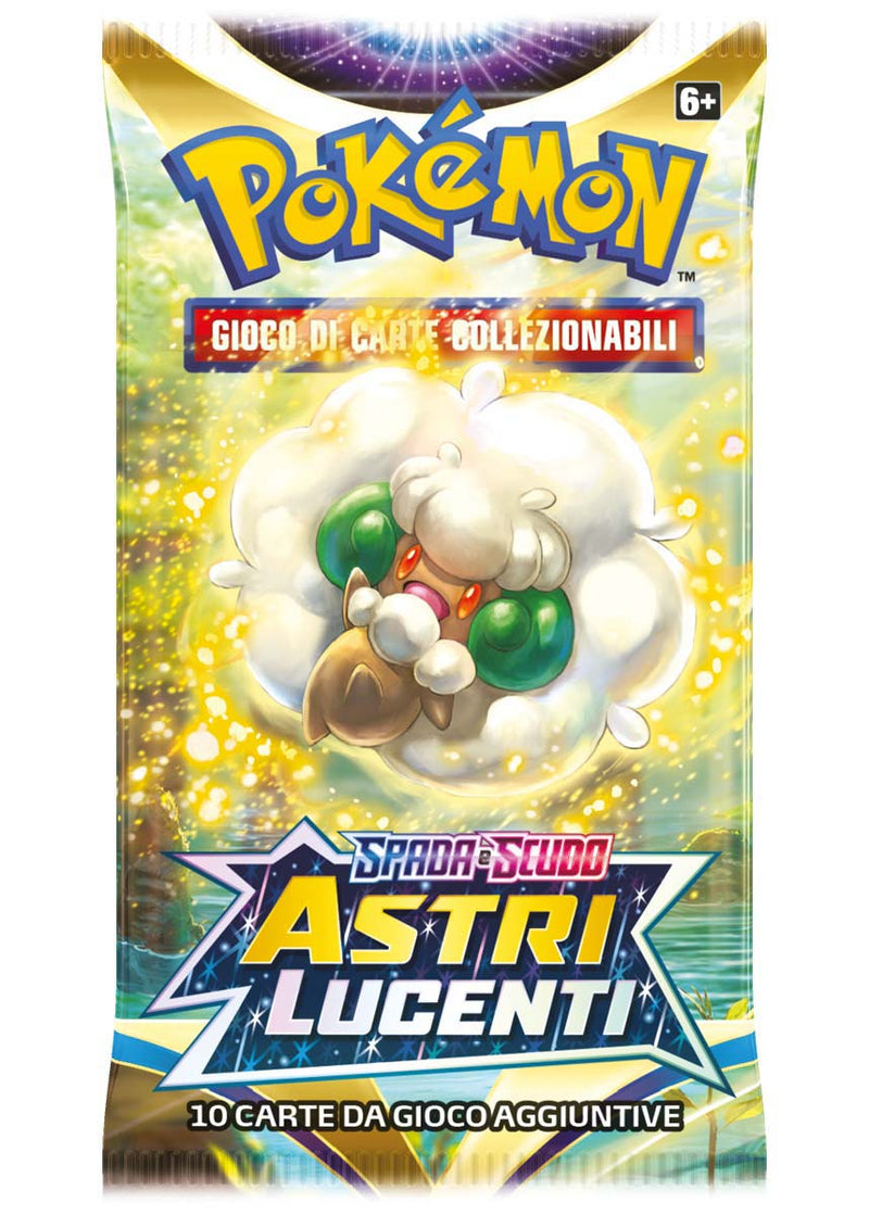 Bustina Spada e Scudo - Astri Lucenti - ITA - Artwork Casuale - 10 Carte POKEMON