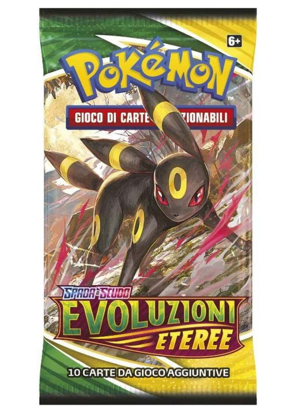 Bustina Spada e Scudo - Evoluzioni Eteree - ITA - Artwork Casuale - 10 Carte POKEMON