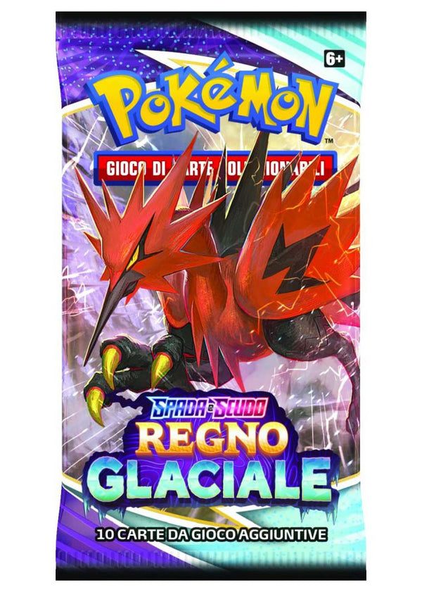 Bustina Spada e Scudo - Regno Glaciale - ITA - Artwork Casuale - 10 Carte POKEMON