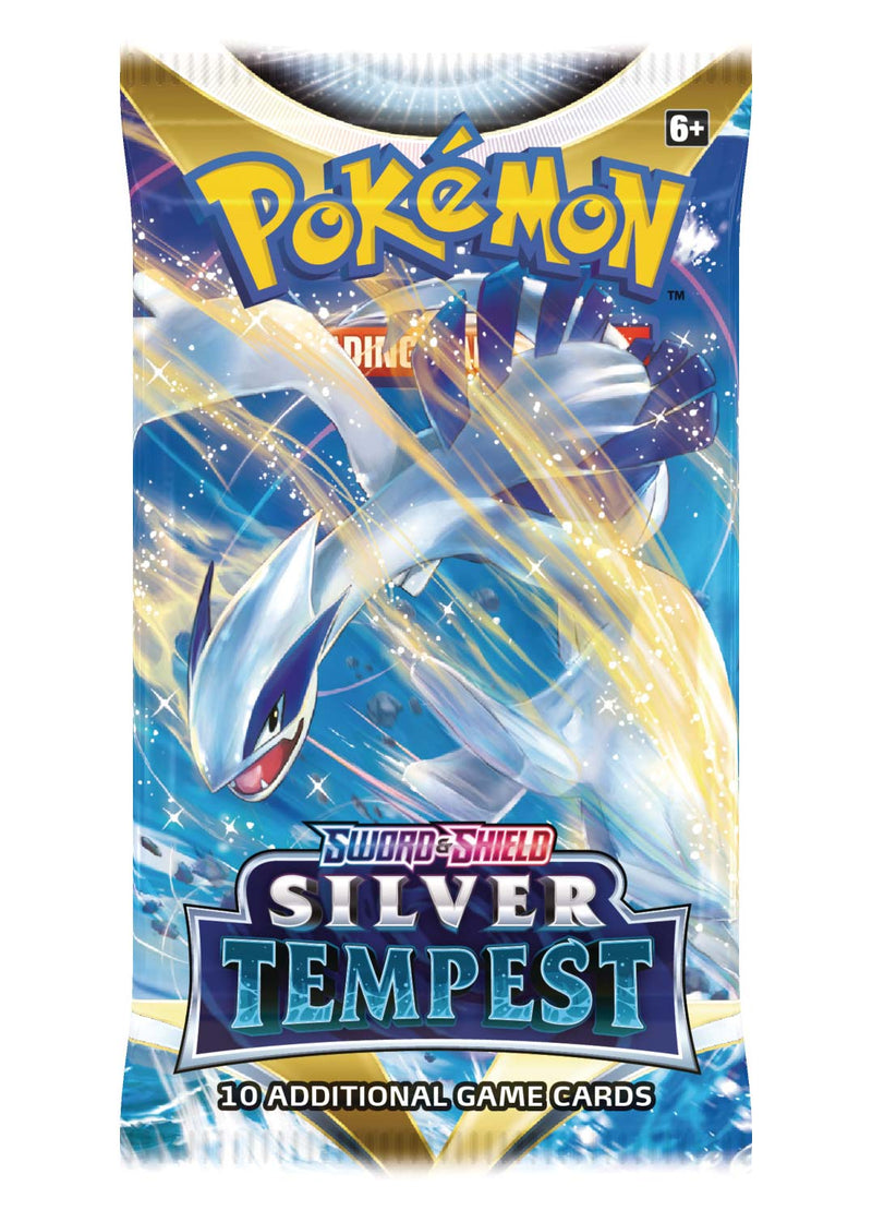Bustina Sword and Shield - Silver Tempest - ENG - Artwork Casuale - 10 Carte POKEMON